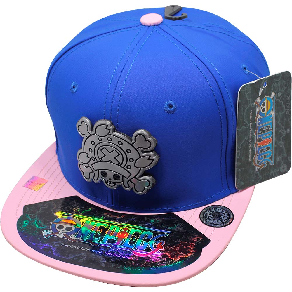 Foto 2 pulgar | Gorra Infantil One Piece Logo Chopper Azul Rey con Rosa Talla 53 cm