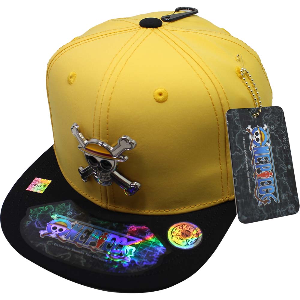 Foto 2 pulgar | Gorra Infantil One Piece Logo Luffy Amarillo con Negro Talla 53 cm