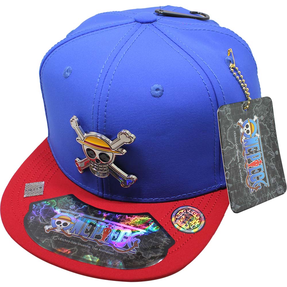 Foto 2 pulgar | Gorra Infantil One Piece Logo Luffy Azul Rey con Rojo Talla 53 cm