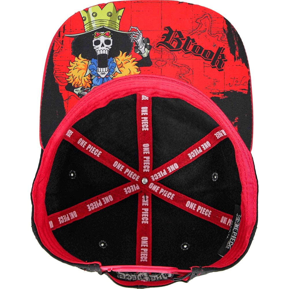 Foto 3 pulgar | Gorra Infantil One Piece Logo Brook Rojo con Negro Talla 53 cm