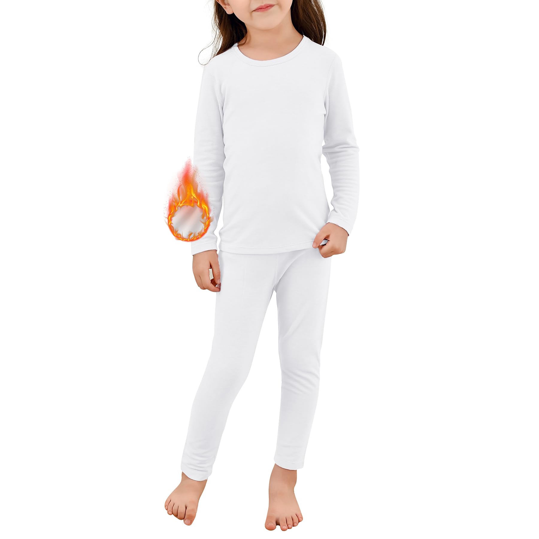 Foto 1 | Set De Ropa Interior Térmica Zando Toddler Para Niños, Color Blanco 2t-3t - Venta Internacional.