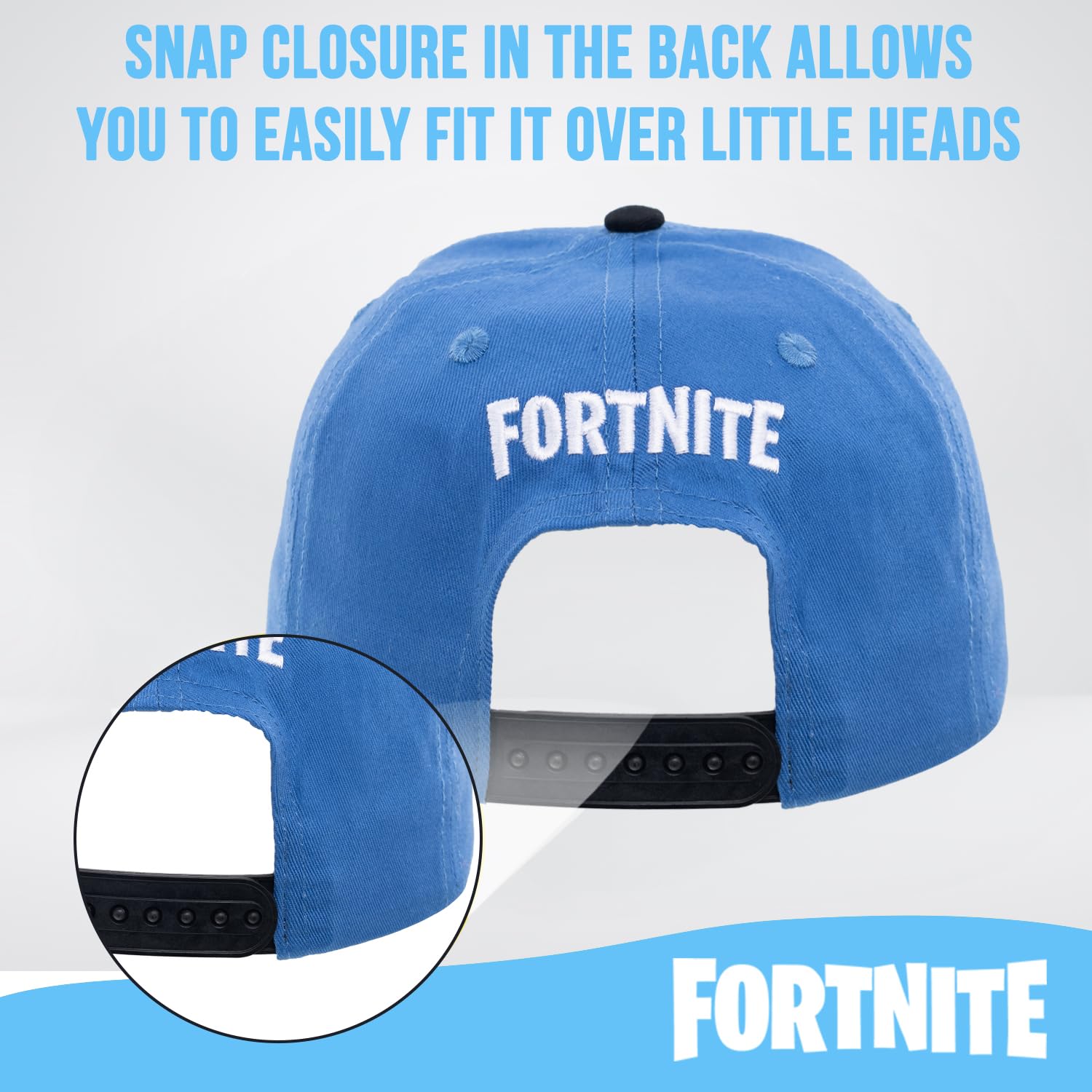 Foto 5 pulgar | Gorra De Béisbol Fortnite Para Niños Azul Claro - Venta Internacional.