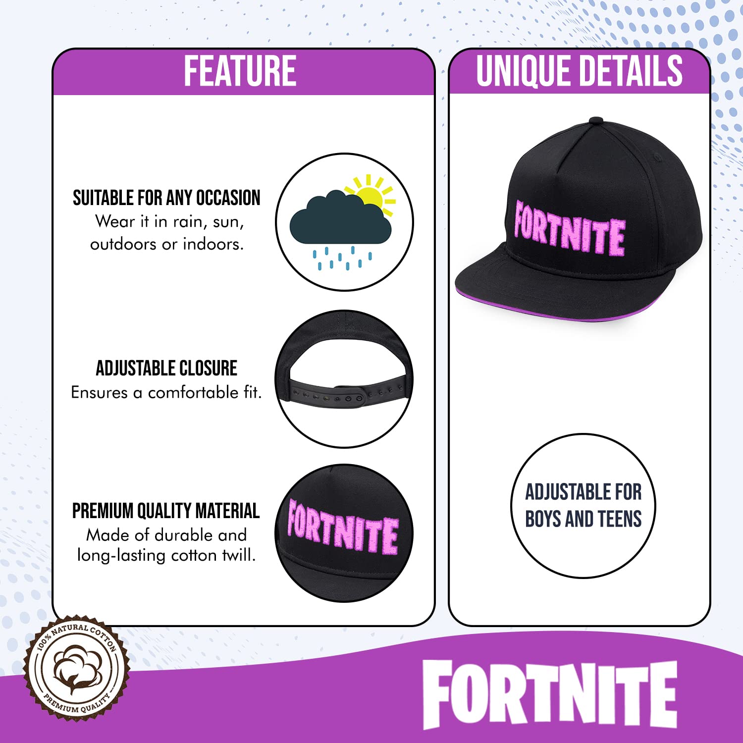 Foto 3 pulgar | Gorra De Béisbol Fortnite Para Niños, Color Rojo, Diseño Marvel - Venta Internacional.