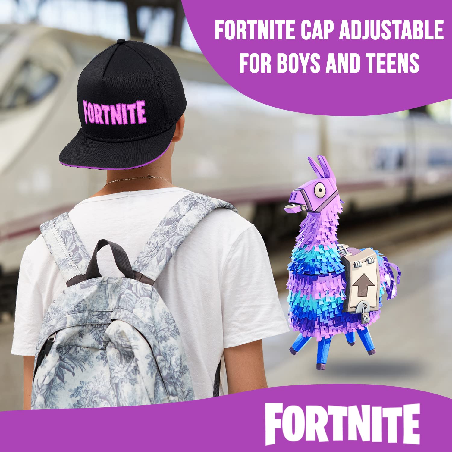 Foto 4 pulgar | Gorra De Béisbol Fortnite Para Niños, Color Rojo, Diseño Marvel - Venta Internacional.