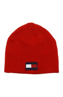 Foto 1 | Gorro Tommy Hilfiger Para Niños, Reversible, Rojo, Talla Única - Venta Internacional.