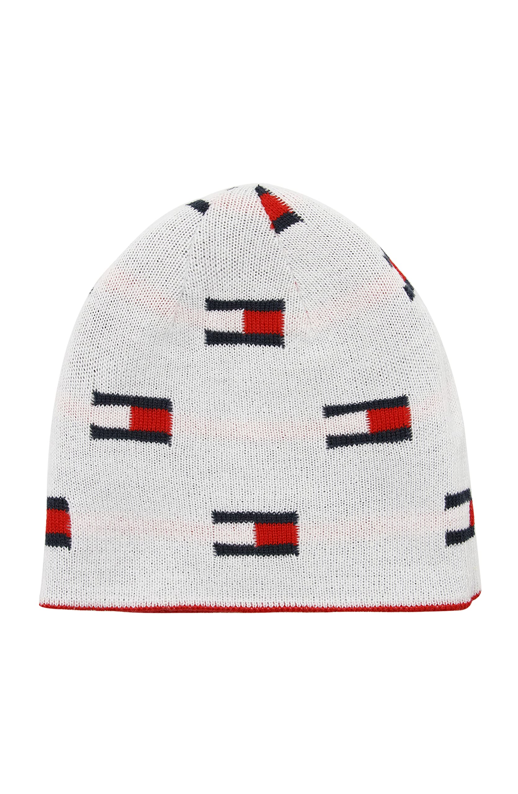 Foto 3 pulgar | Gorro Tommy Hilfiger Para Niños, Reversible, Rojo, Talla Única - Venta Internacional.