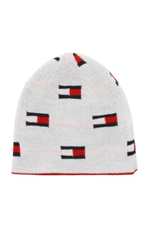 Foto 2 | Gorro Tommy Hilfiger Para Niños, Reversible, Rojo, Talla Única - Venta Internacional.