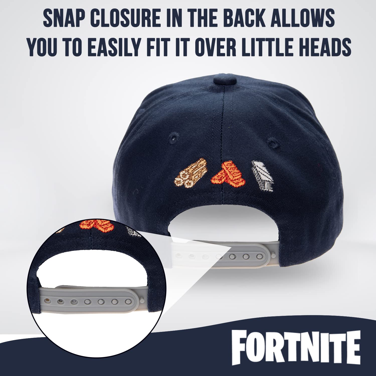 Foto 5 pulgar | Gorra De Béisbol Fortnite Para Niños Azul Marino - Venta Internacional.