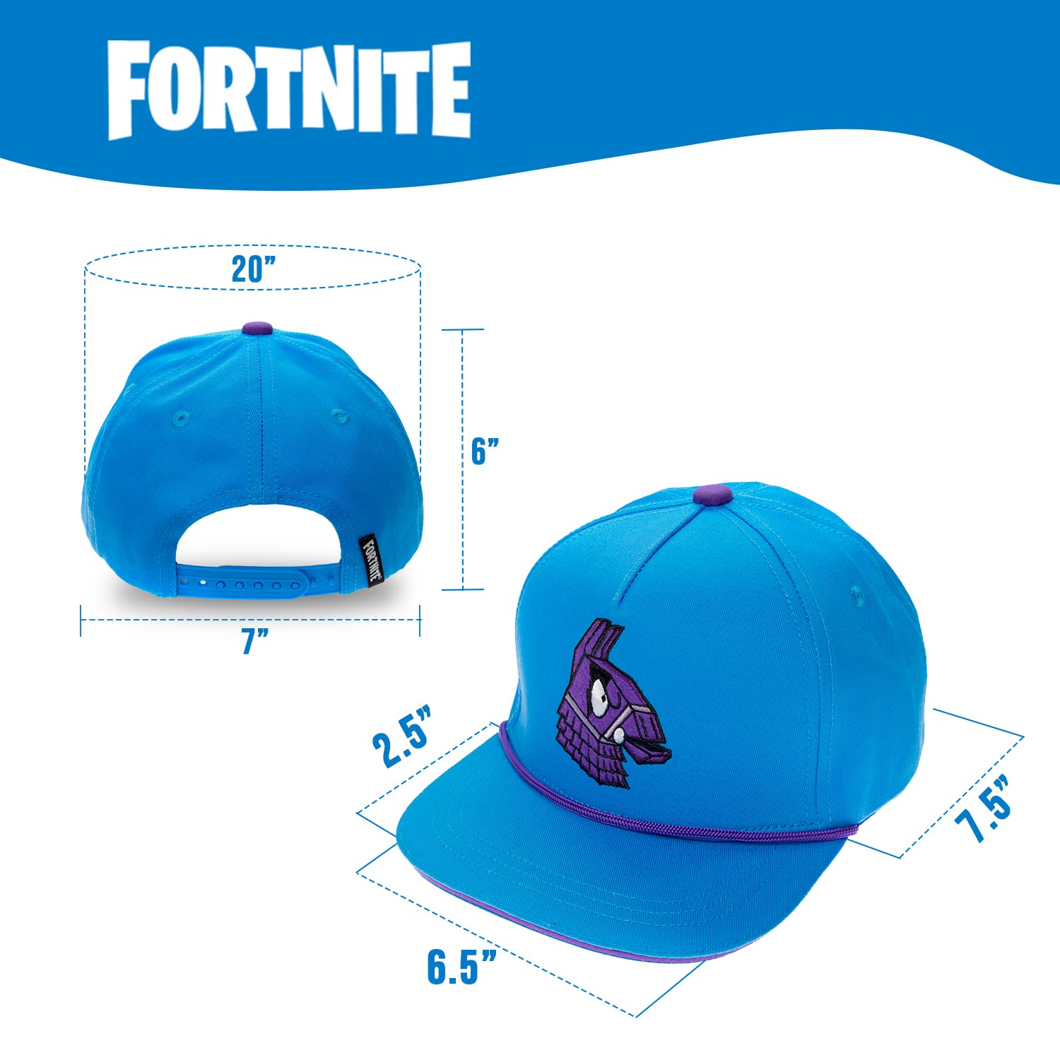 Foto 7 pulgar | Gorra De Béisbol Fortnite Para Niños Azul - Venta Internacional.