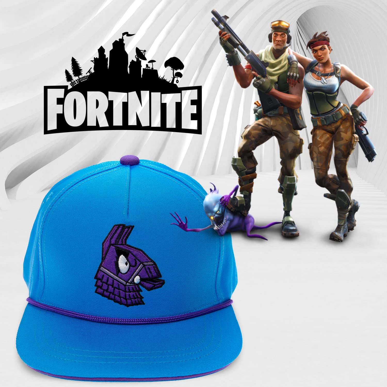 Foto 8 pulgar | Gorra De Béisbol Fortnite Para Niños Azul - Venta Internacional.