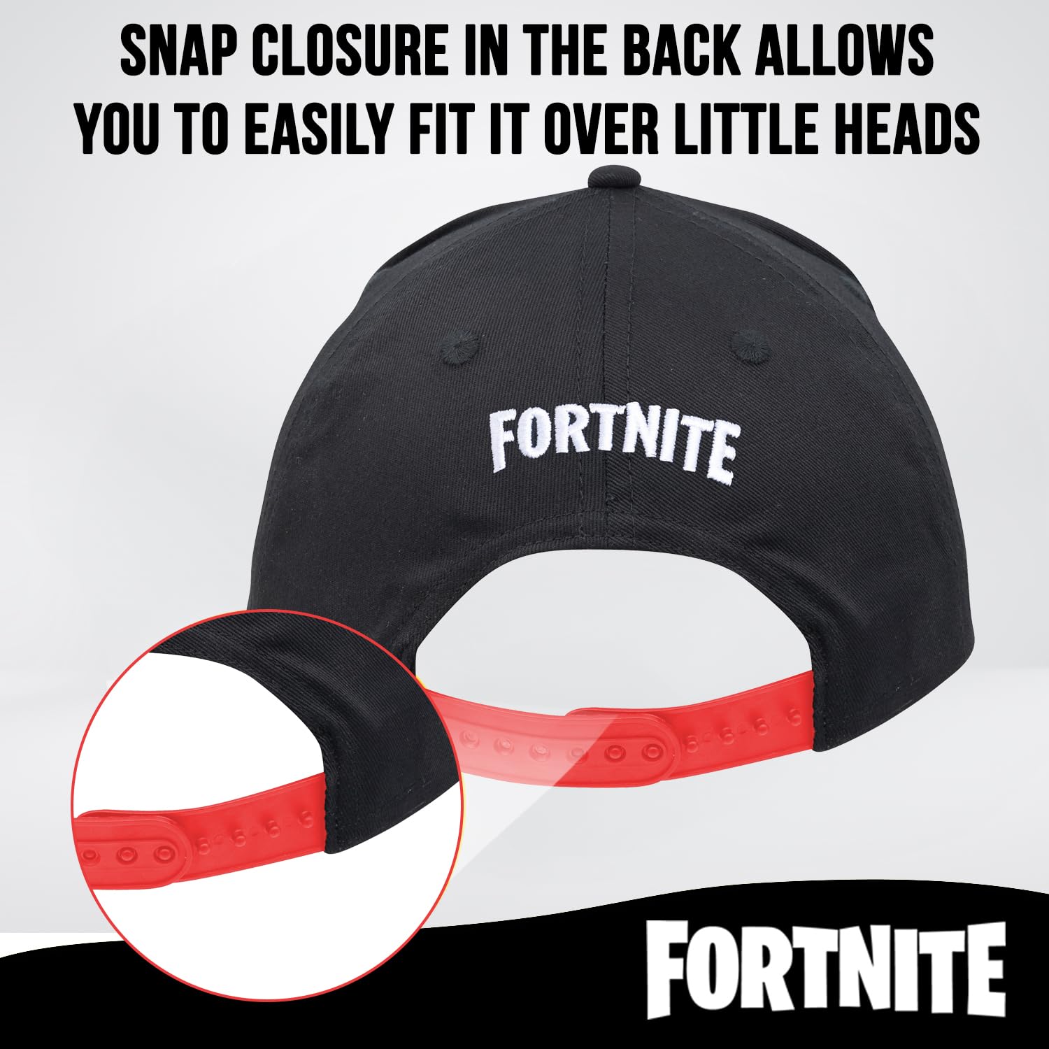 Foto 5 pulgar | Gorra De Béisbol Fortnite Para Niños Negro/roja - Venta Internacional.