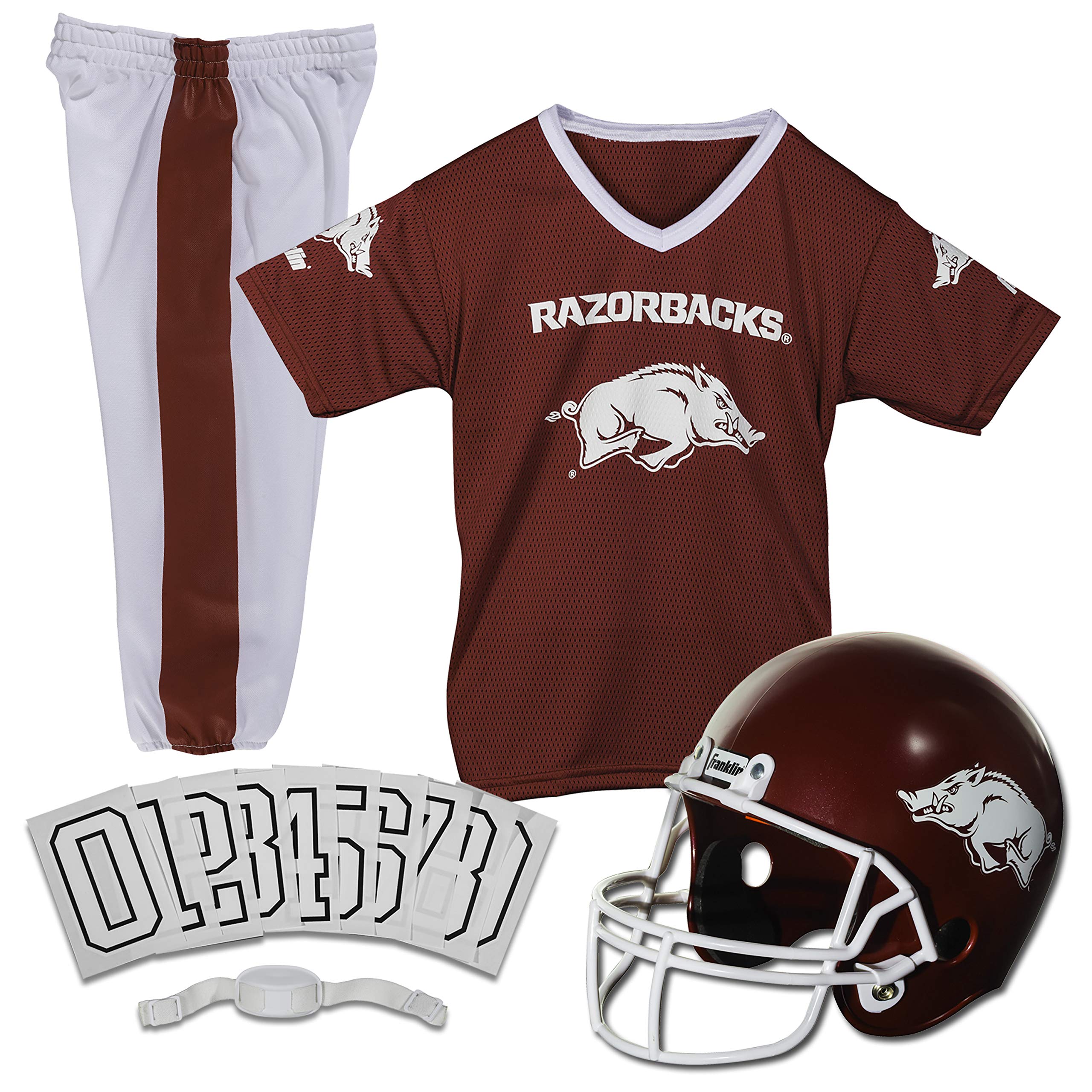 Foto 2 pulgar | Conjunto De Uniforme De Fútbol Franklin Sports Ncaa Arkansas Razorbacks Kids - Venta Internacional.
