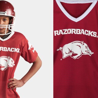 Foto 7 | Conjunto De Uniforme De Fútbol Franklin Sports Ncaa Arkansas Razorbacks Kids - Venta Internacional.