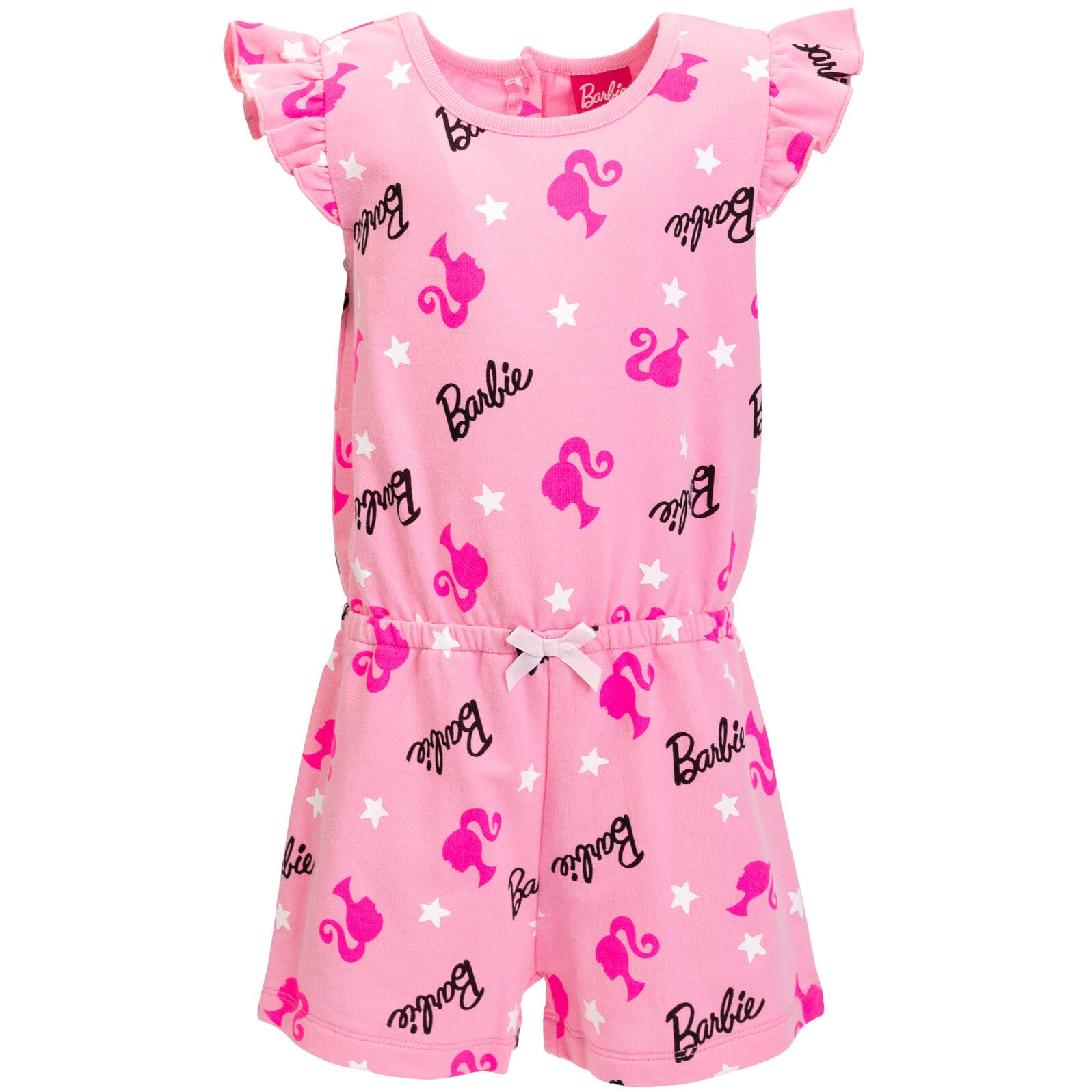 Foto 2 pulgar | Romper Barbie Para Niñas Grandes, Felpa Francesa, Sin Mangas, Rosa 14-16 - Venta Internacional.