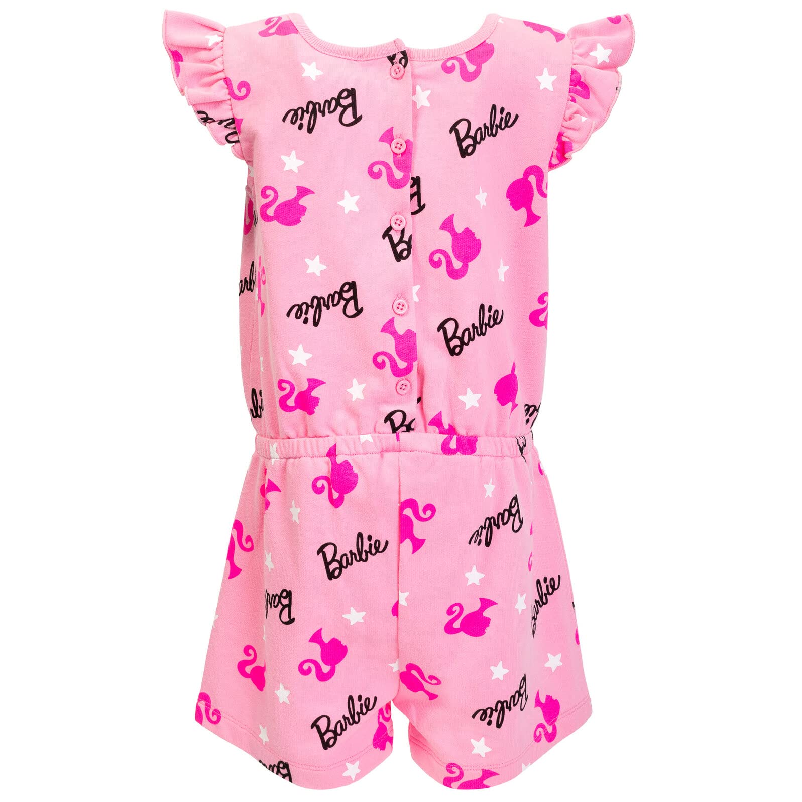 Foto 4 pulgar | Romper Barbie Para Niñas Grandes, Felpa Francesa, Sin Mangas, Rosa 14-16 - Venta Internacional.