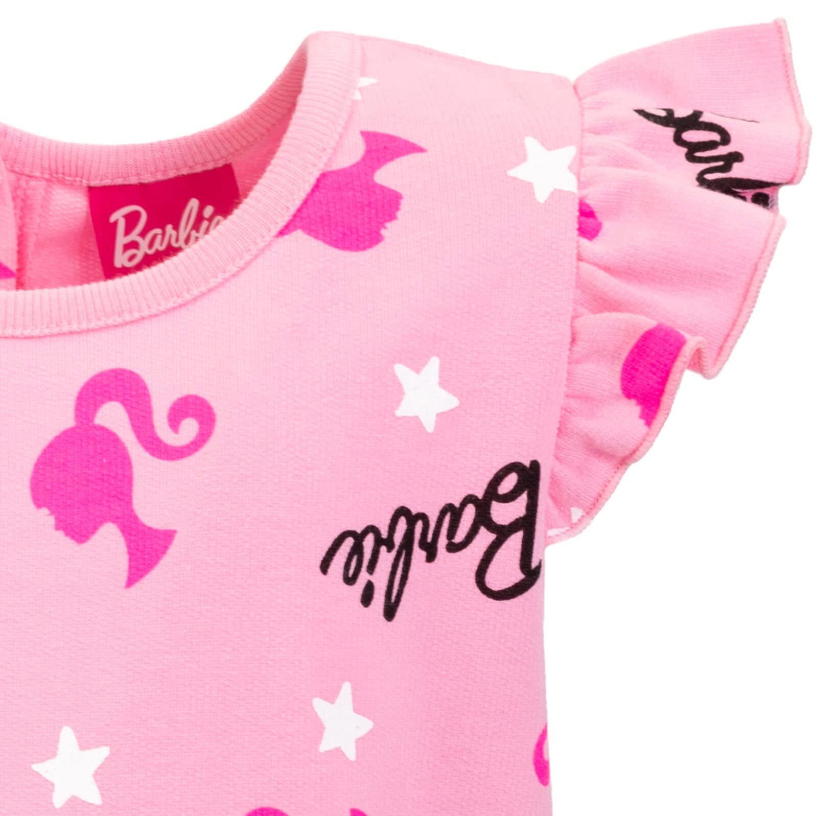 Foto 7 pulgar | Romper Barbie Para Niñas Grandes, Felpa Francesa, Sin Mangas, Rosa 14-16 - Venta Internacional.