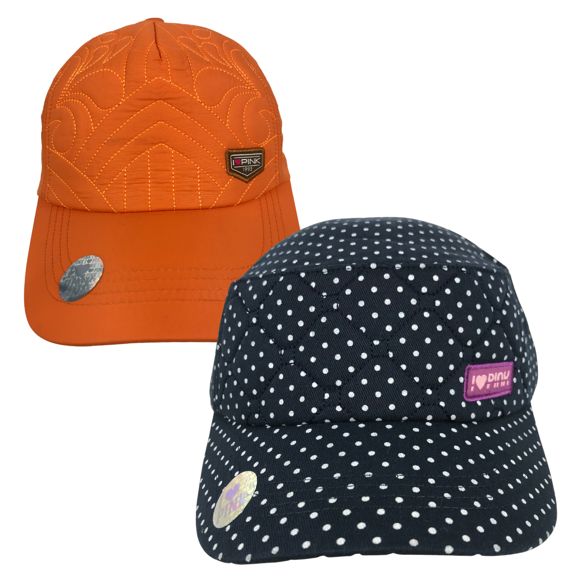 Foto 2 pulgar | Kit 2 Piezas Gorra Infantil Pink De Niña Color Naranja