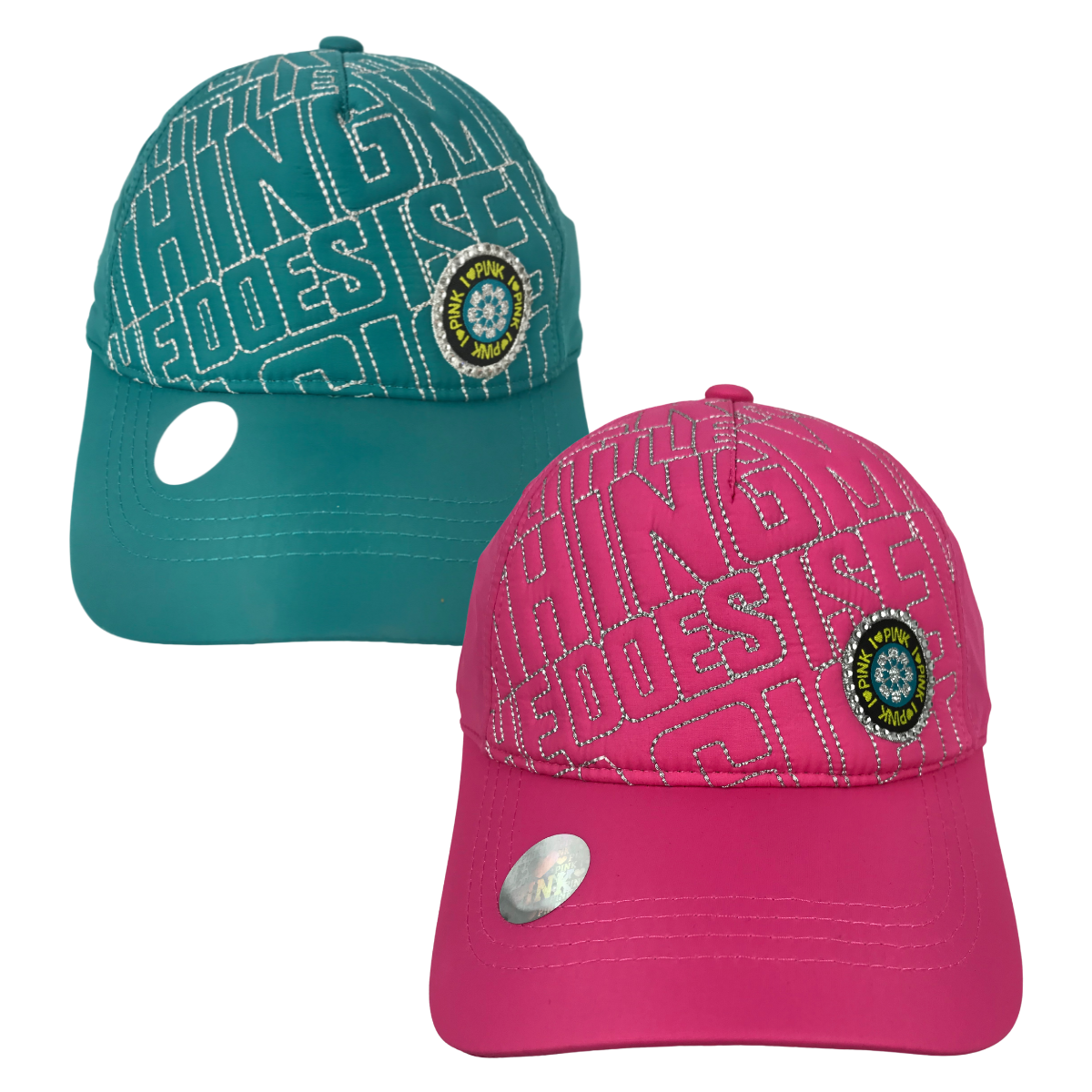 Foto 1 | Kit 2 Piezas Gorra Infantil Pink De Niña Color Azul