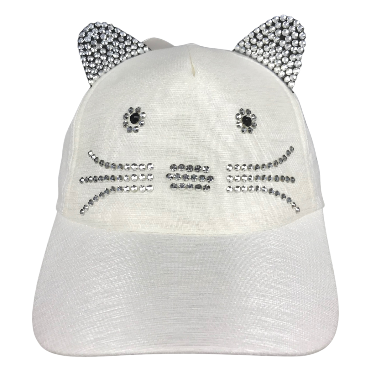 Foto 3 pulgar | Gorra Infantil De De Niña Con Brillos Gatito Color Blanco