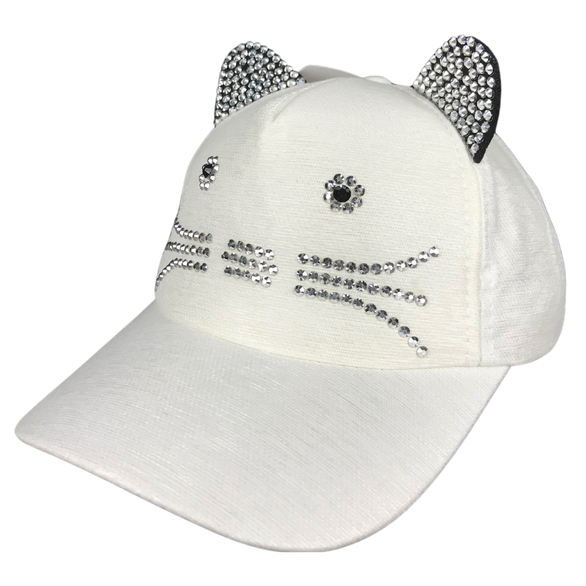 Foto 4 pulgar | Gorra Infantil De De Niña Con Brillos Gatito Color Blanco