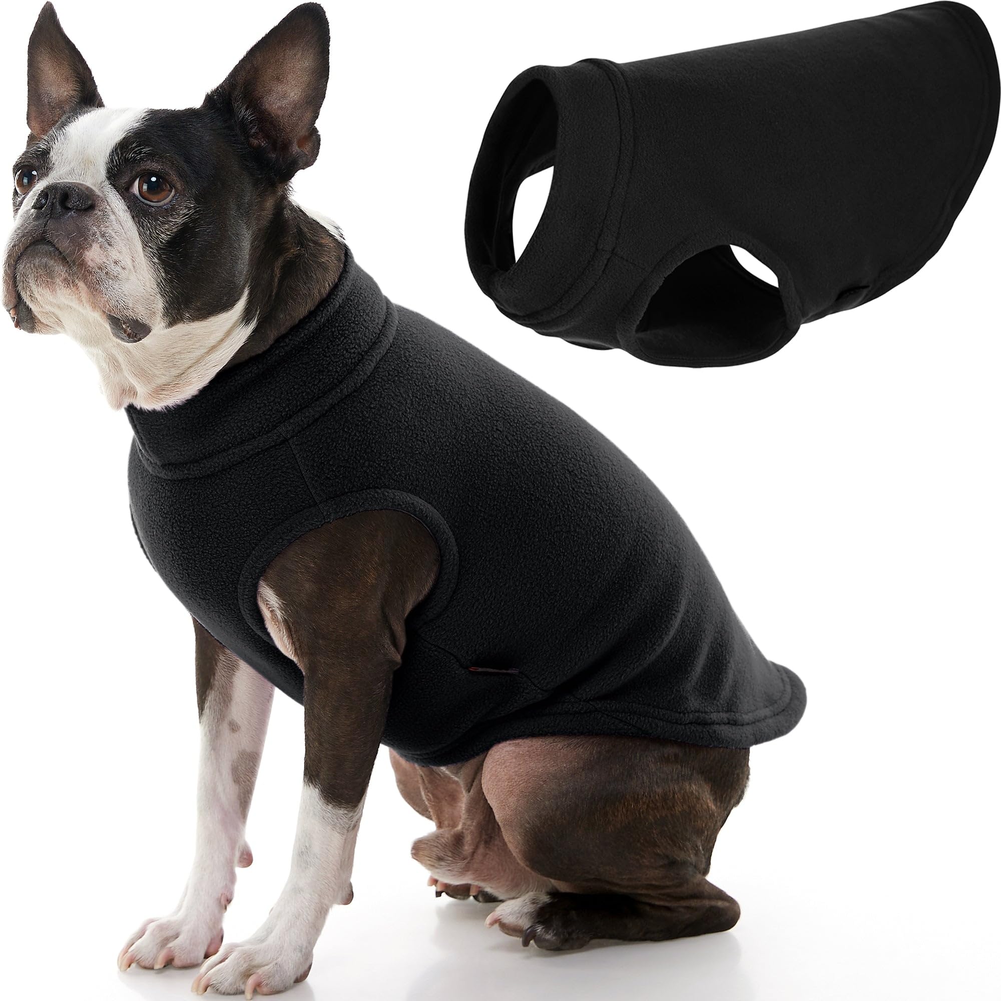 Foto 1 | Chaleco De Forro Polar Elástico Gooby Para Perros De Talla Xl, Color Negro - Venta Internacional.