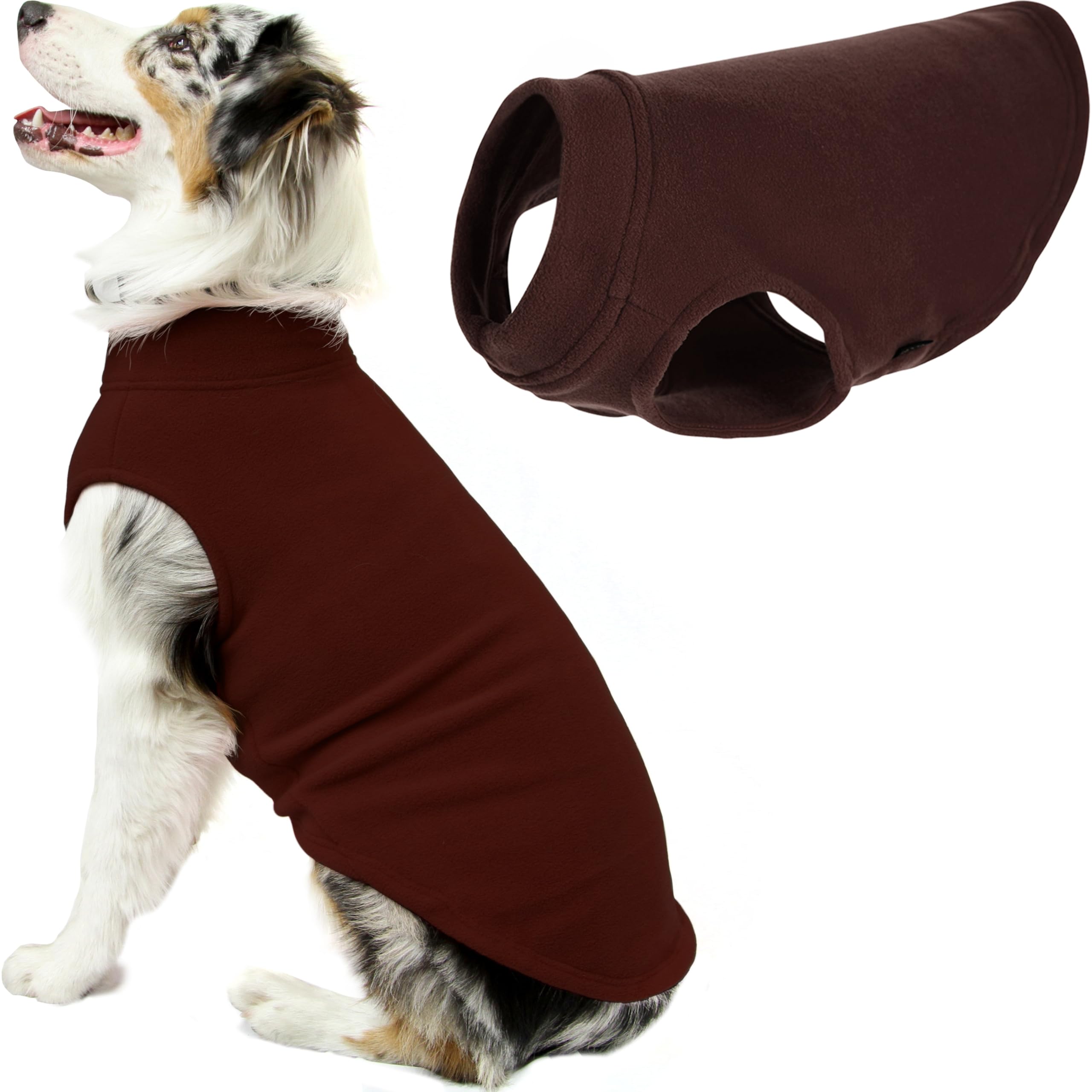 Foto 1 | Chaleco Polar Elástico Gooby Para Perros, Color Marrón, Talla 6xl - Venta Internacional.