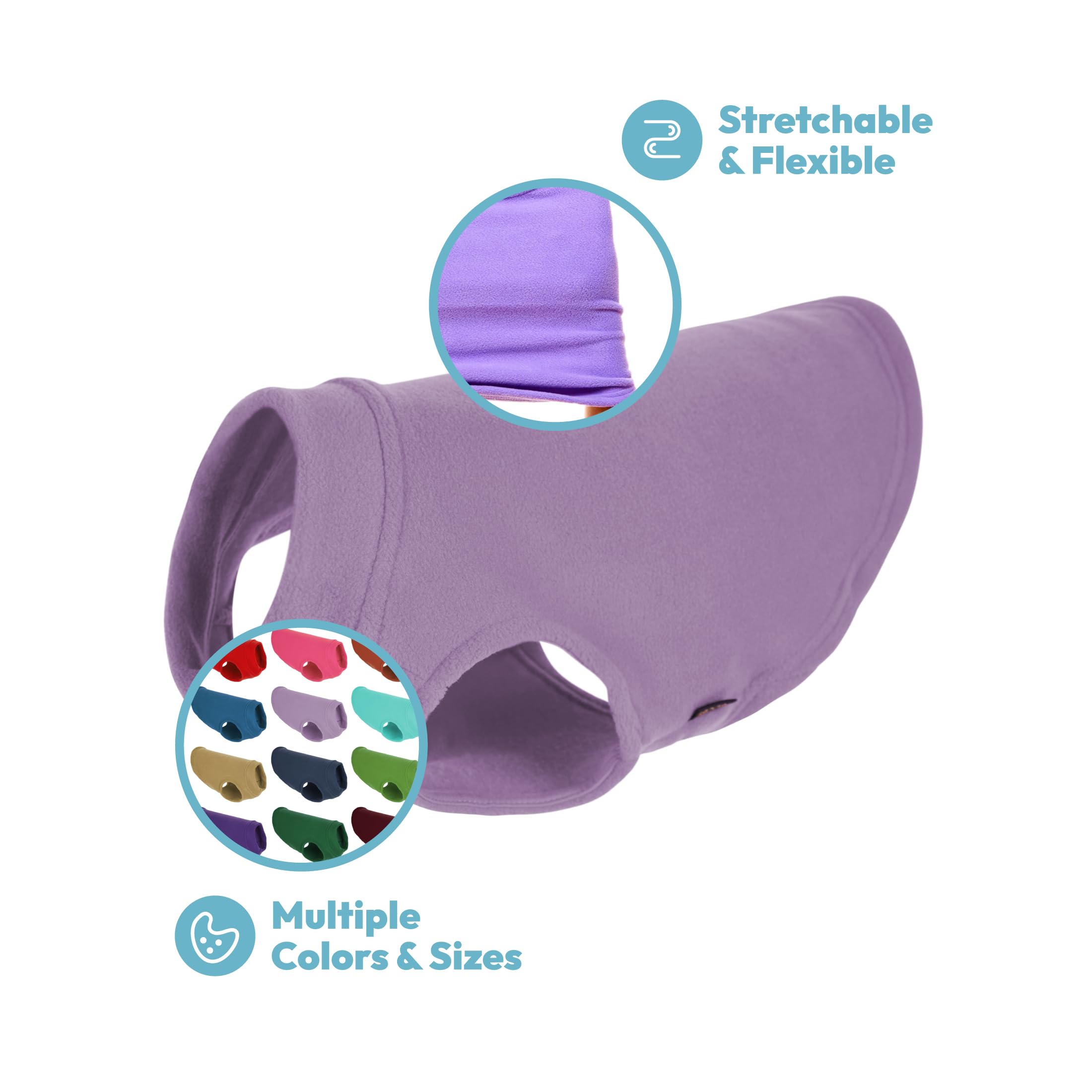 Foto 5 pulgar | Chaleco Polar Elástico Gooby Para Perros, Color Lavanda, 4xl - Venta Internacional.