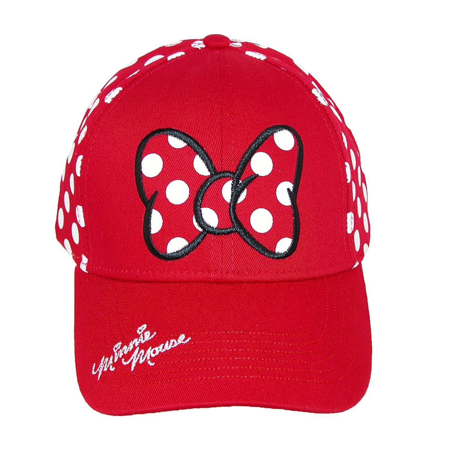 Foto 1 | Gorra De Béisbol Disney Minnie Mouse Con Lazo De Lunares  Color Rojo  Para Mujer - Venta Internacional.