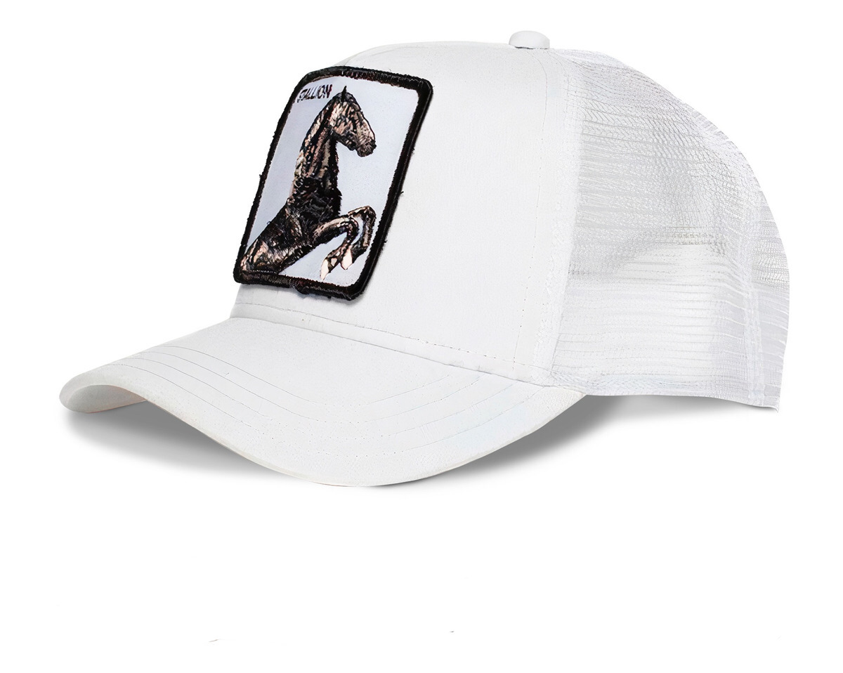 Foto 2 pulgar | Gorra Trucker Wünd Stallion Blanca para Hombre Unitalla Ajustable