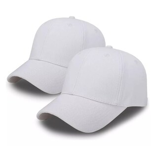 Foto 1 | 2 Pack Gorra De Béisbol Cómoda Para Deportes Al Aire Libre Eo Safe Imports Esi-15775 Blanco
