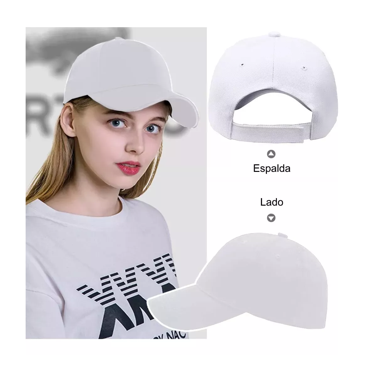 Foto 3 pulgar | 2 Pack Gorra De Béisbol Cómoda Para Deportes Al Aire Libre Eo Safe Imports Esi-15775 Blanco