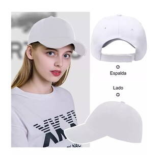 Foto 2 | 2 Pack Gorra De Béisbol Cómoda Para Deportes Al Aire Libre Eo Safe Imports Esi-15775 Blanco