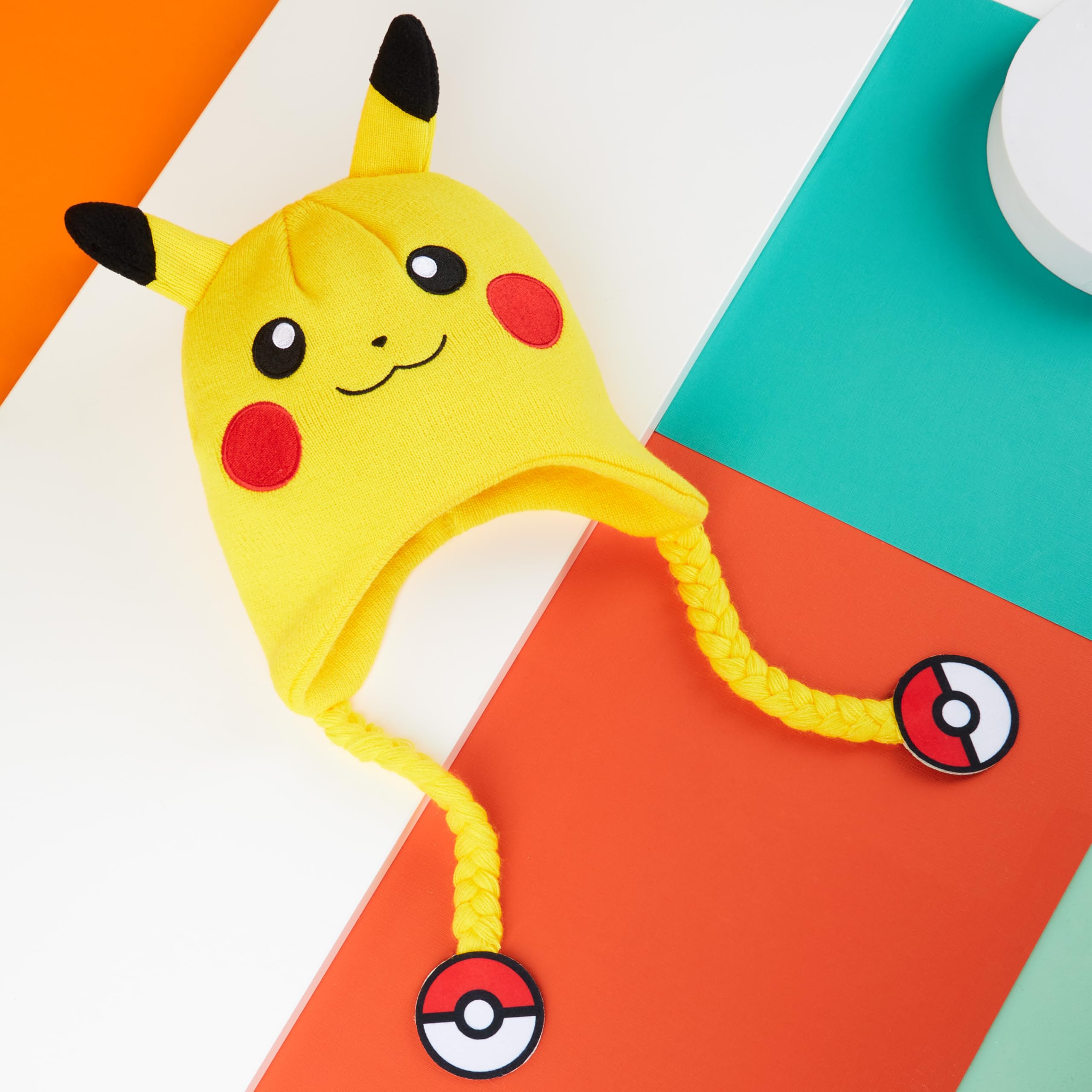 Foto 4 pulgar | Gorro Pokémon Kids, Acogedor, Tejido En Invierno, Amarillo, De Pikachu - Venta Internacional.