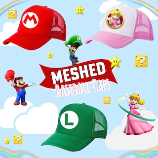 Foto 6 | Gorra De Béisbol Super Luigi Bros Mario Princess Peach Kids - Venta Internacional.