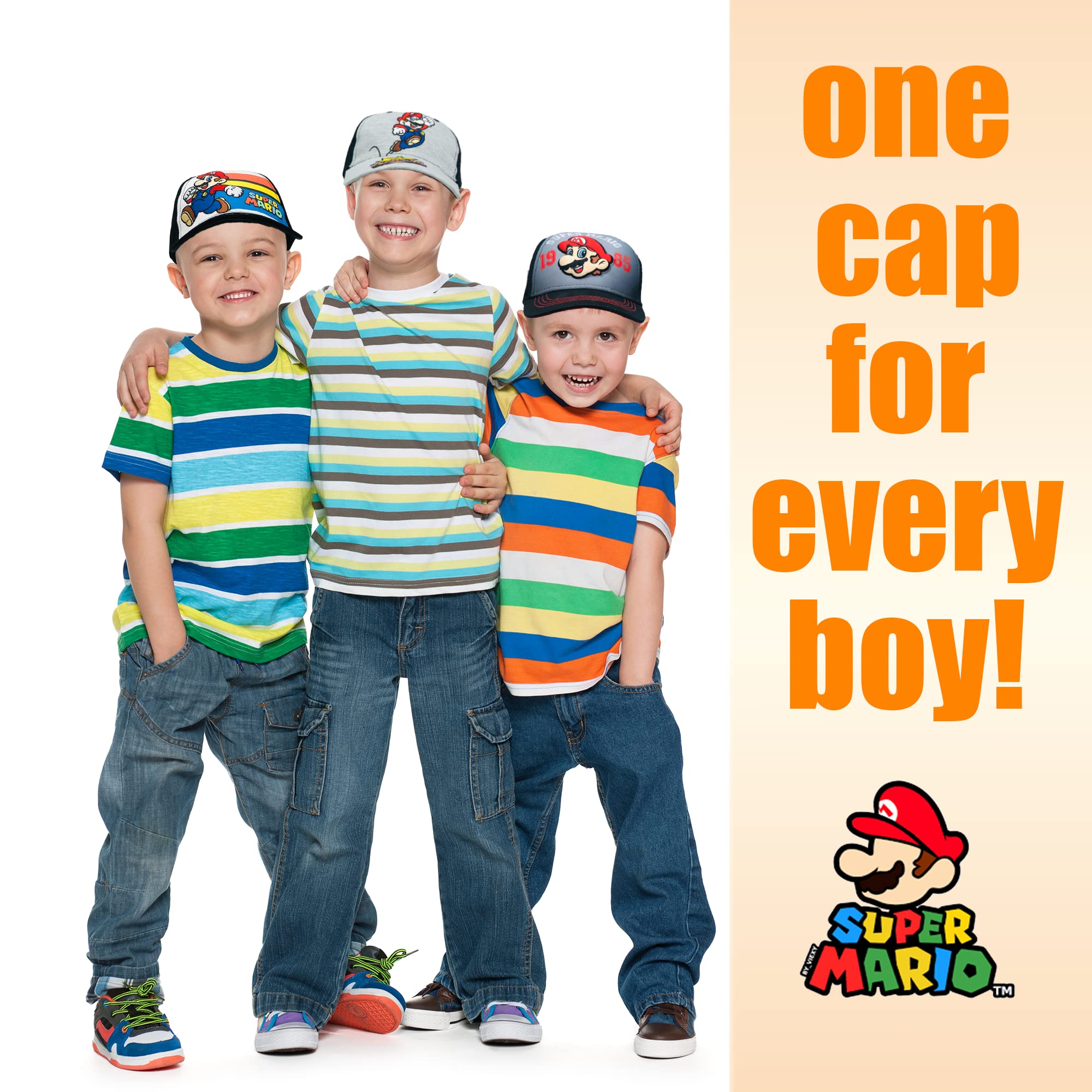 Foto 8 pulgar | Gorra De Béisbol Nintendo Super Mario Boys De 4 A 12 Años, 100% Algodón - Venta Internacional.