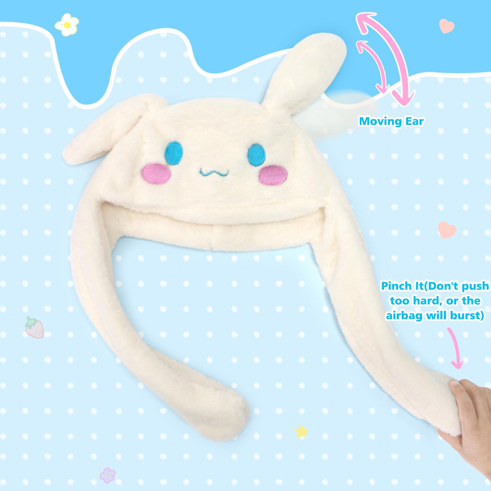 Foto 5 pulgar | Gorro De Peluche Con Orejas De Perro Para Saltar Maikerry Anime Para Mujer - Venta Internacional.