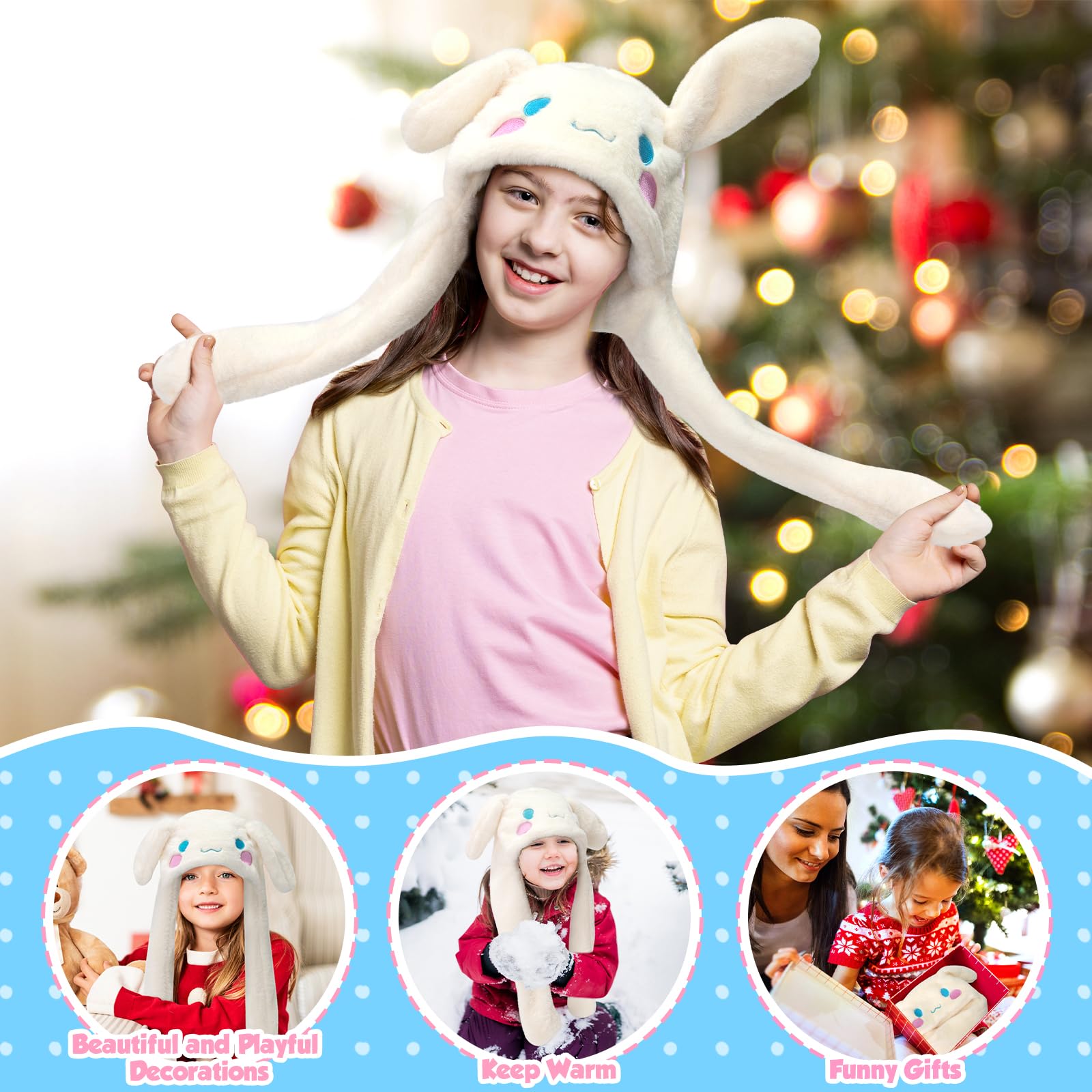Foto 7 pulgar | Gorro De Peluche Con Orejas De Perro Para Saltar Maikerry Anime Para Mujer - Venta Internacional.