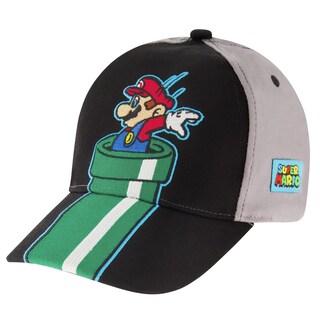 Foto 1 | Gorra De Béisbol Nintendo Super Mario Grey Para Niños De 4 A 7 Años - Venta Internacional.