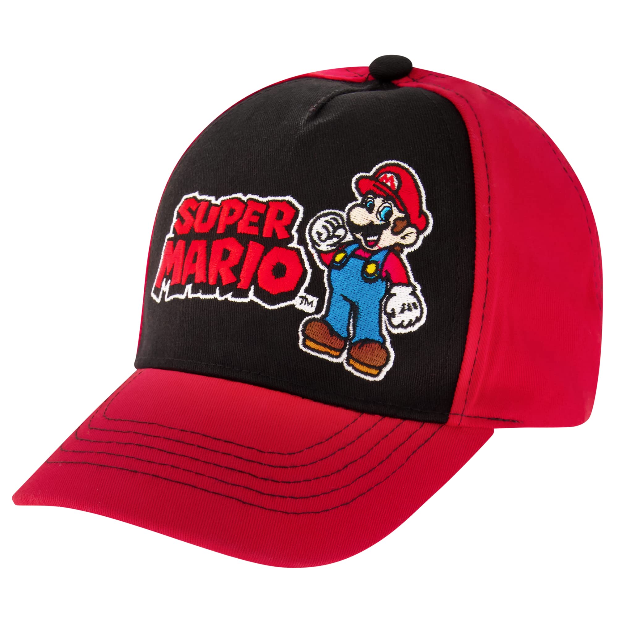 Foto 2 pulgar | Gorra De Béisbol Nintendo Super Mario Rojo/negro Para Niños De 4 A 7 Años - Venta Internacional.