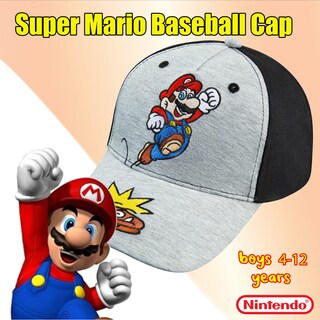 Foto 2 | Gorra De Béisbol Nintendo Super Mario Boys De 4 A 12 Años, 100% Algodón - Venta Internacional.