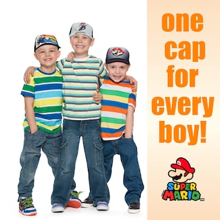 Foto 7 | Gorra De Béisbol Nintendo Super Mario Boys De 4 A 12 Años, 100% Algodón - Venta Internacional.