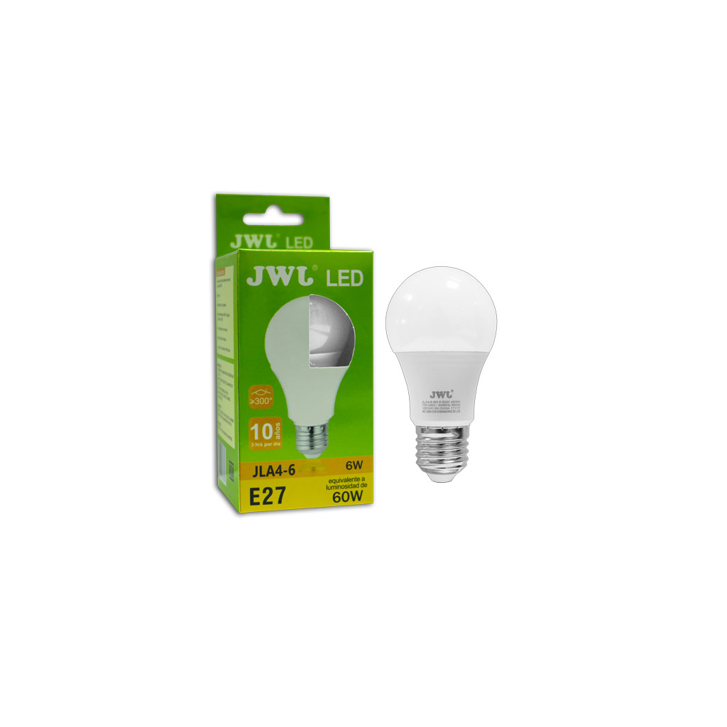 Foto 3 pulgar | Paquete de 4 Focos Led JWJ JLA4-6B Tipo Bulbo Omnidireccional de 6 W