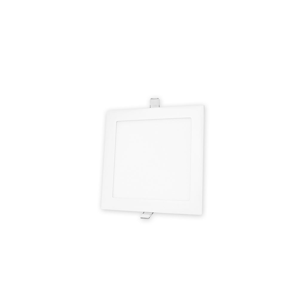 Plafón Led JWJ JLPC-12 de 12 W Empotrable de Forma Cuadrada y Slim