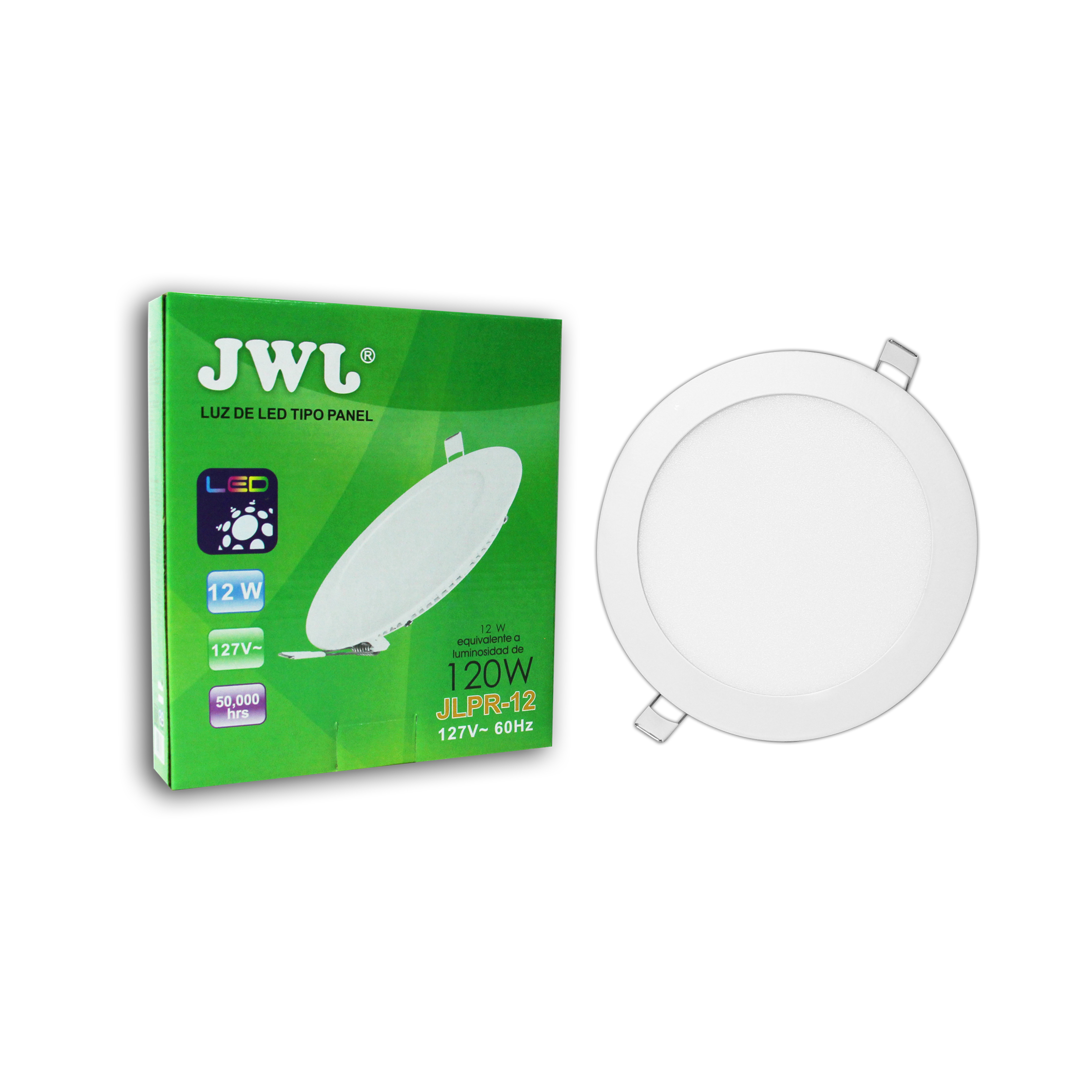 Plafón Led JWJ Jlpr-12b de 3 W Empotrable de Forma Redonda