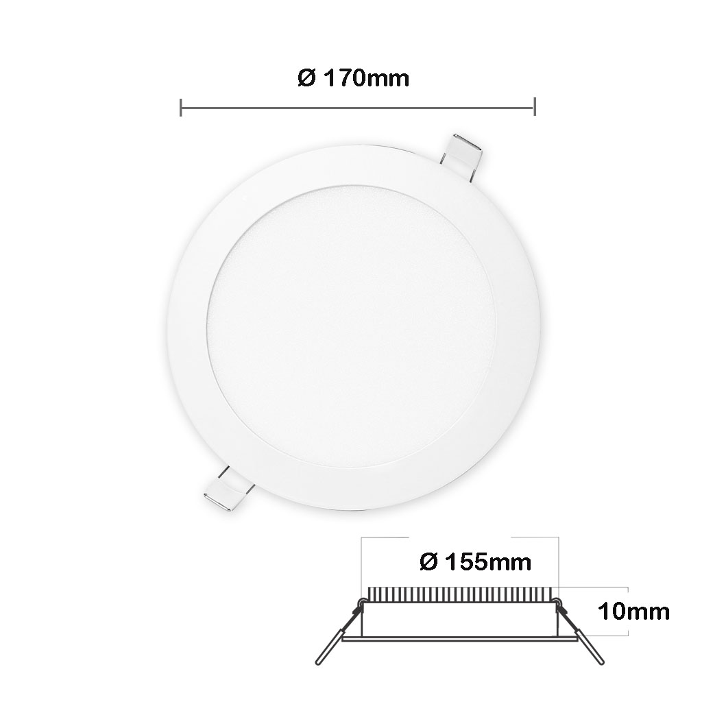 Foto 4 pulgar | Plafón Led JWJ Jlpr-12b de 3 W Empotrable de Forma Redonda