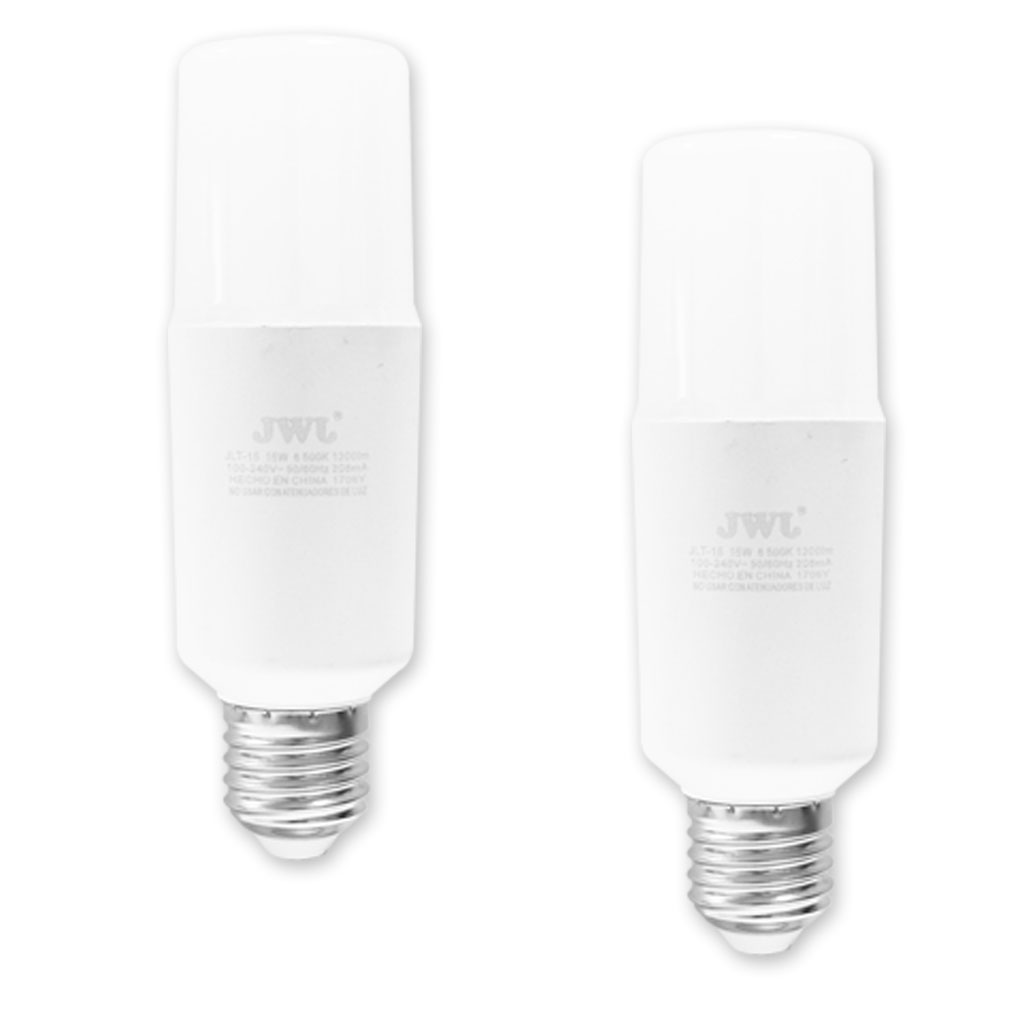 Foto 2 pulgar | Paquete de 2 Focos Led JWJ Jlt-15 Tipo Bulbo Luz Blanca