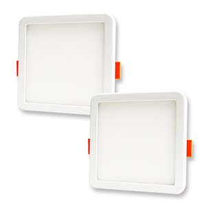 Foto 1 | Paquete de 2 Plafones Led Jwj Jlpc-6a de 6w Empotrable Downlight Cuadrada