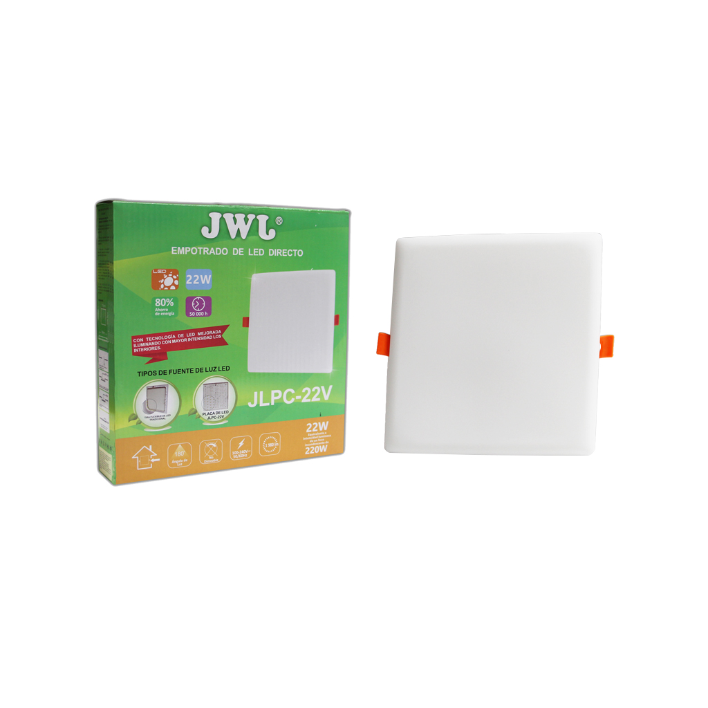 Foto 3 pulgar | Plafon Led Jwj Jlpc-22v de 22w Empotrable de Forma Cuadrada