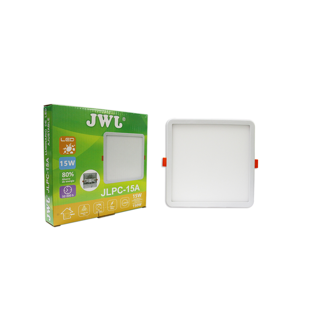 Foto 3 pulgar | Plafon Led Jwj Jlpc-15a de 15w Empotrable Downlight Cuadrada