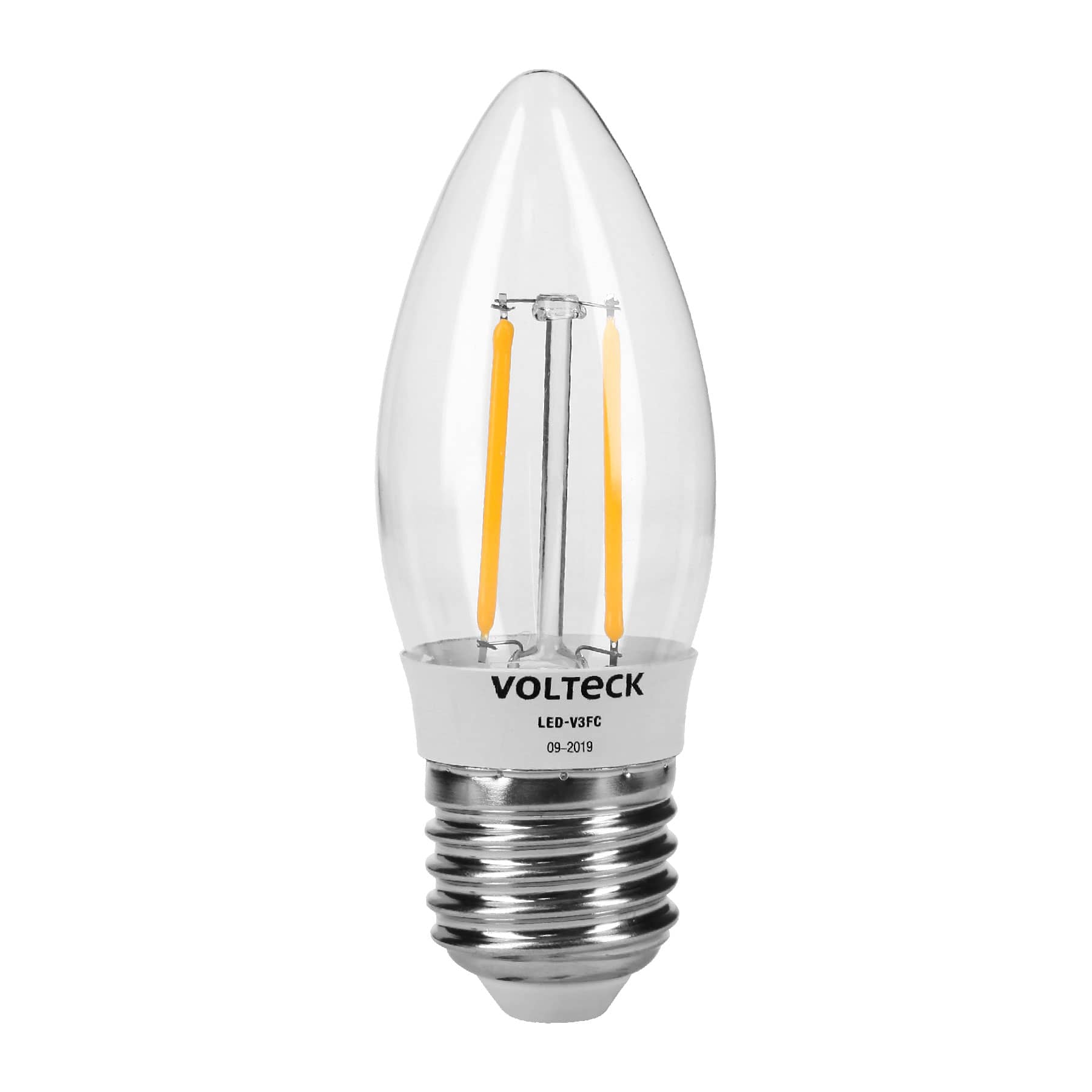 Foto 2 pulgar | Paquete de 3 Lámparas de Led Volteck Estilo Antiguo de Vela 3 W E26 Luz Cálida